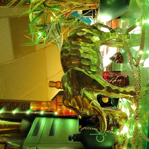 Hand Made Gold Plated Elephant From India. - Picture 8 of 9